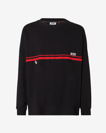 Gcds Low Logo Band Long Sleeves T-Shirt | Men T-shirts Black | GCDS Spring/Summer 2023